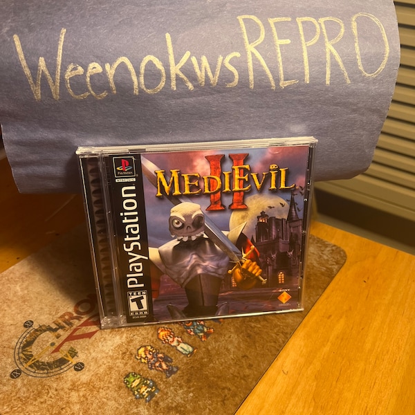 MediEvil 2 II REPRODUCTION CASE No Game! Ps1