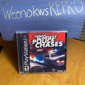 Worlds Scariest Police Chases REPRODUCTION CASE No Disc ps1