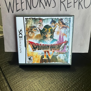 Dragon Quest IV 4 REPRODUCTION CASE No Game!! Nintendo Ds
