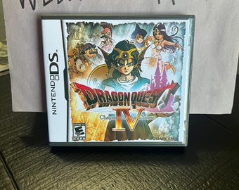 Dragon Quest IV 4 REPRODUCTION CASE No Game!! Nintendo Ds