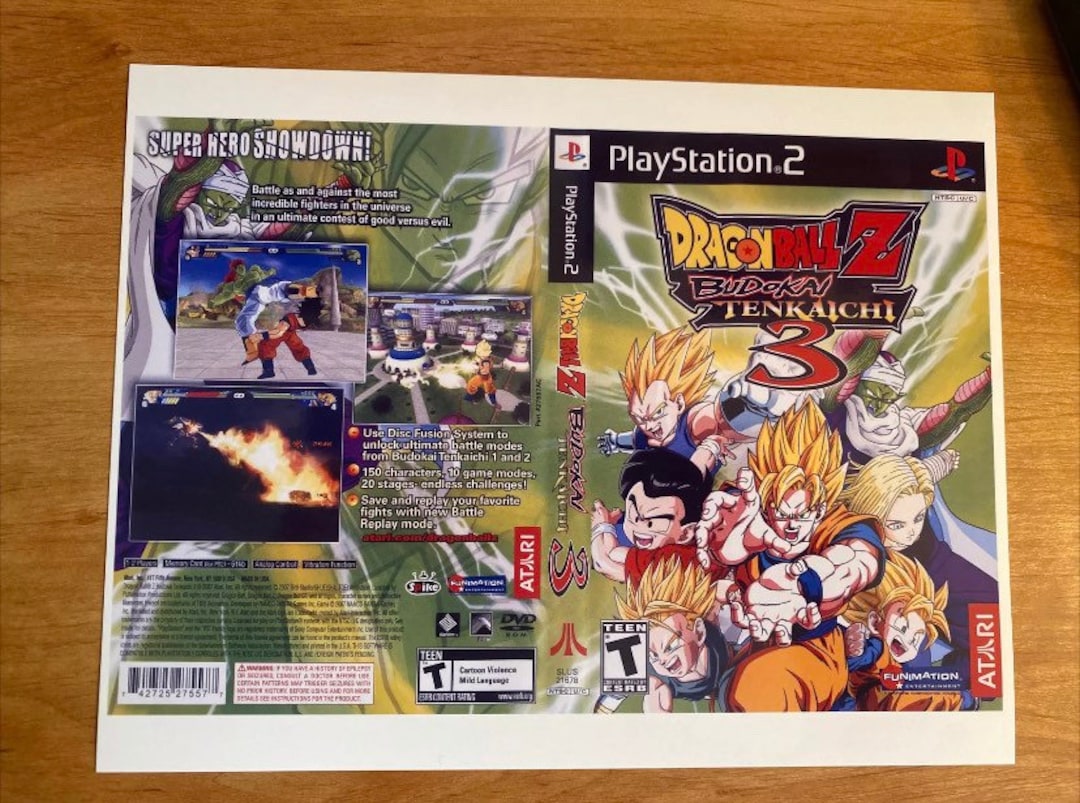 Dragon Ball Z Budokai Tenkaichi 3 (Sony Playstation 2) Custom Case & Insert  only