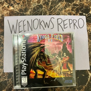 Kings Field 2 REPRODUCTION CASE No Disc! Ps1