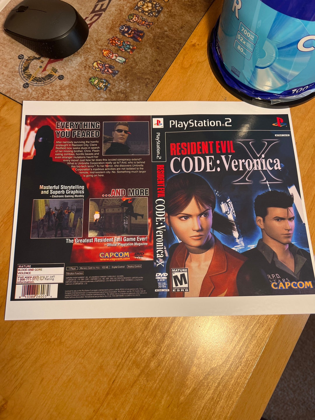 Resident Evil Code: Veronica X [REPRO-PACTH] - PS2 - Sebo dos