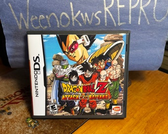 Dragon Ball Z El Ataque de los Sayanes ESTUCHE DE REPRODUCCIÓN ¡No hay juego! Nintendo DS