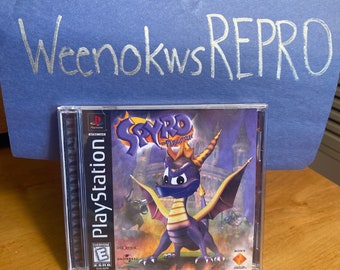 Spyro The Dragon REPRODUCTION CASE No disc ps1