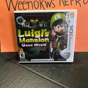 Luigi&#39;s Mansion Dark Moon REPRODUCTIECASE No Game! Nintendo 3ds