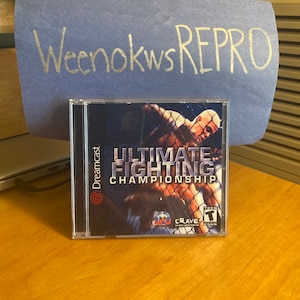 UFC Ultimate Fighting Championship REPRODUCTION CASE No Disc Dreamcast