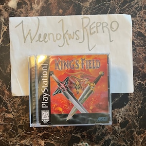 Kings Field 1 REPRODUCTION CASE No Disc! Ps1