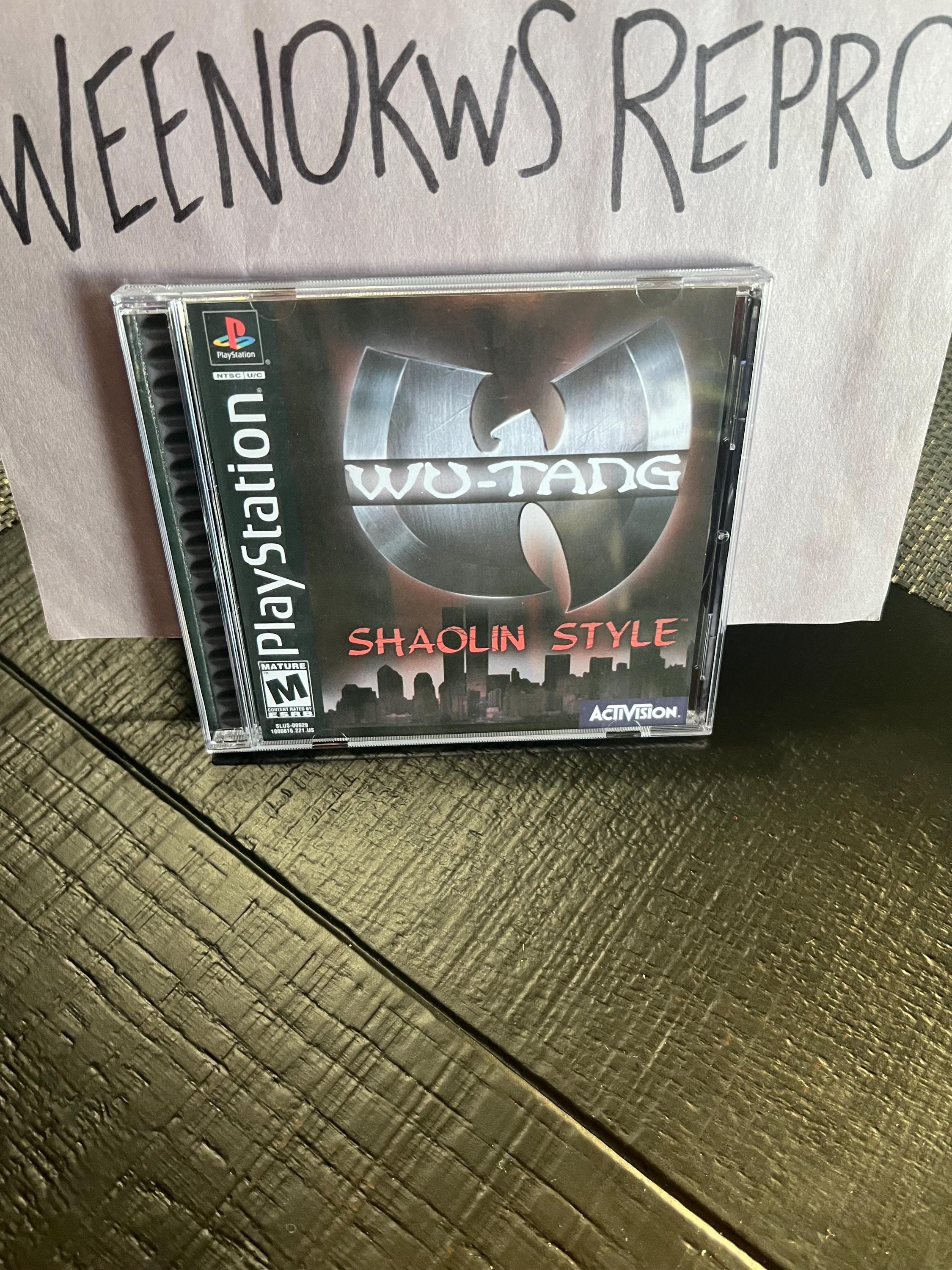 WU-TANG Shaolin Temple 付属本あり（廃盤） Wu Tang Shaolin Style REPRODUCTION CASE No Disc! Ps1 - Etsy