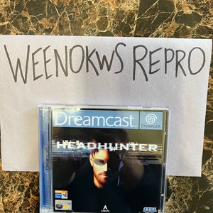 HeadHunter Dreamcast REPRODUCTION CASE Only No Disc! Double case Thin or Thick
