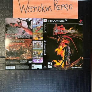Drakengard 1 REPRODUCTION Art Only! No Disc No Case Ps2