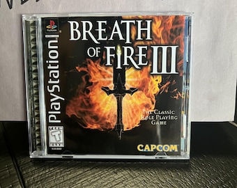 Breath of Fire 3 III REPRODUCTION CASE No Disc ps1