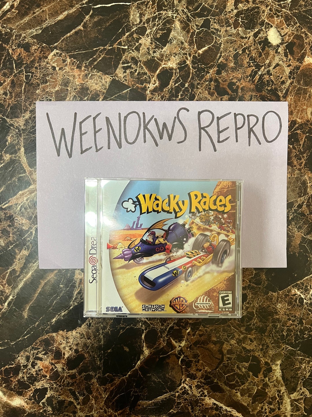 Wacky Races REPRODUCTION CASE No Disc Dreamcast - Etsy