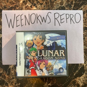 Lunar Dragon Song REPRODUCTION CASE No Game! Nintendo Ds