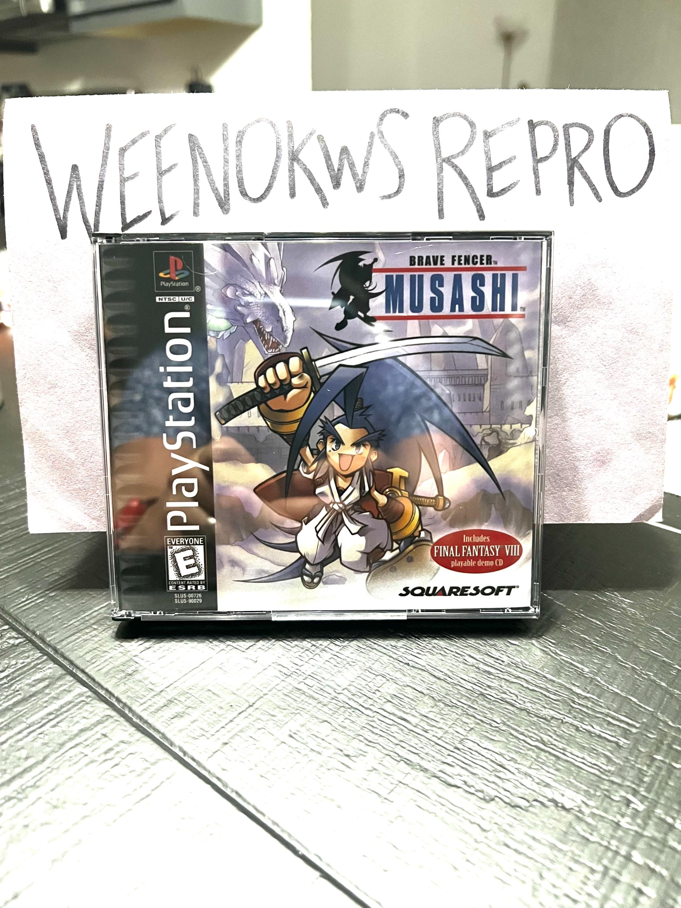 Brave Fencer Musashi REPRODUCTION CASE No Disc Ps1 - Etsy