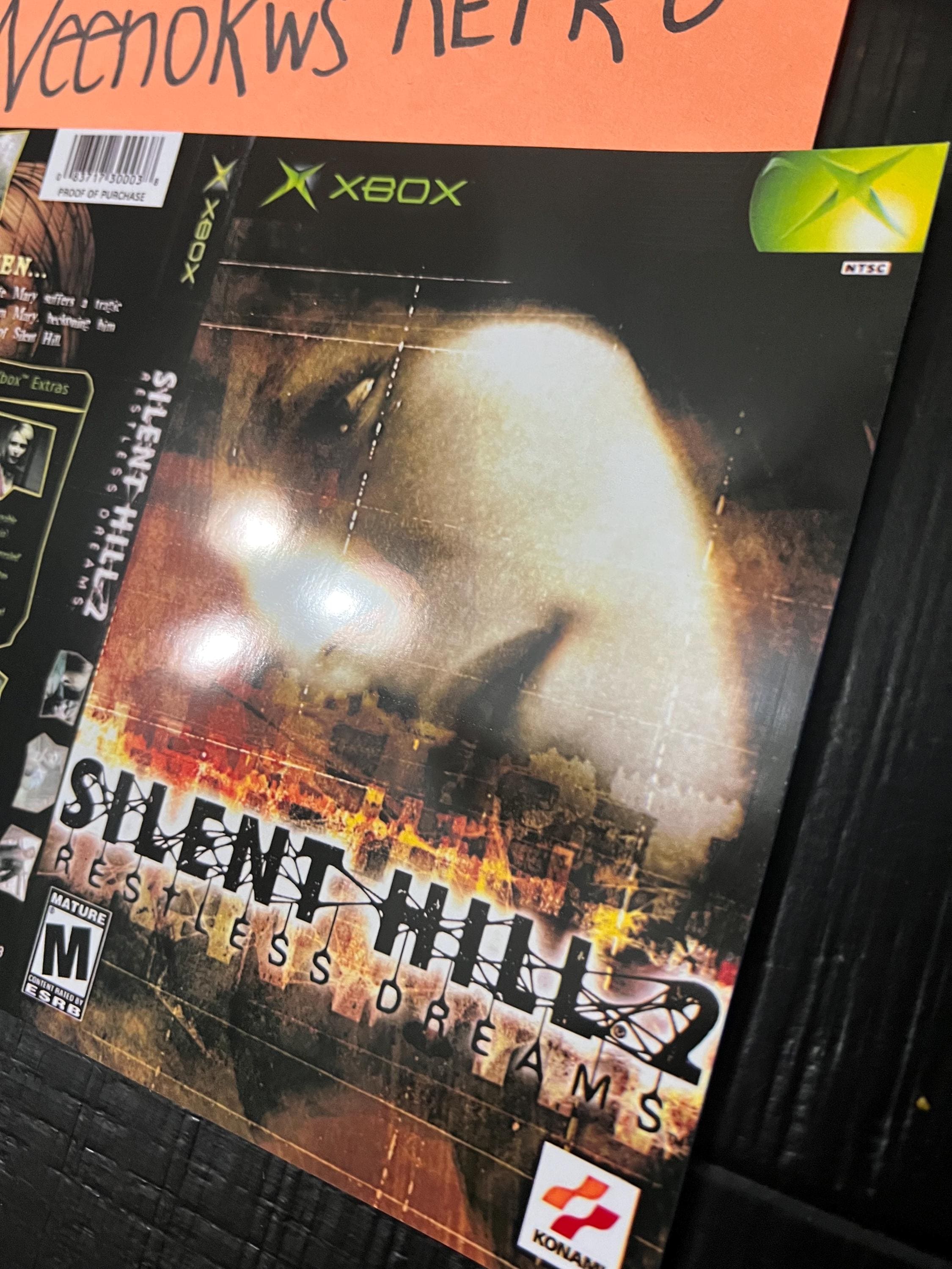 Silent Hill 2 Restless Dreams REPRODUCTION ART ONLY No Case! Xbox