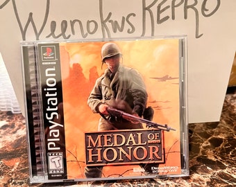Medal Of Honor REPRODUCTION CASE No Disc! Ps1