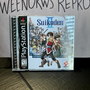 ÉTUI POUR REPRODUCTION Suikoden 2 II sans disque ps1