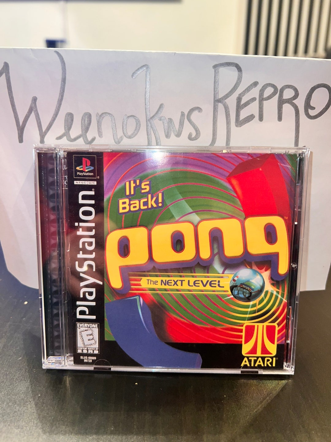 Pong the Next Level REPRODUCTION CASE No Disc Ps1 Etsy
