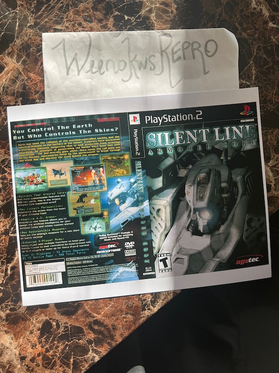 Lot De 2 Jeux PS2 - Armored Core Silent Line & Armored Core 2 - PAL - Complets