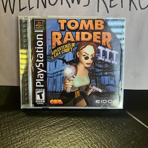 Tomb Raider 3 III REPRODUCTION CASE No Disc ps1