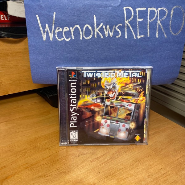 Twisted Metal 1 REPRODUCTION Case Only No Disc