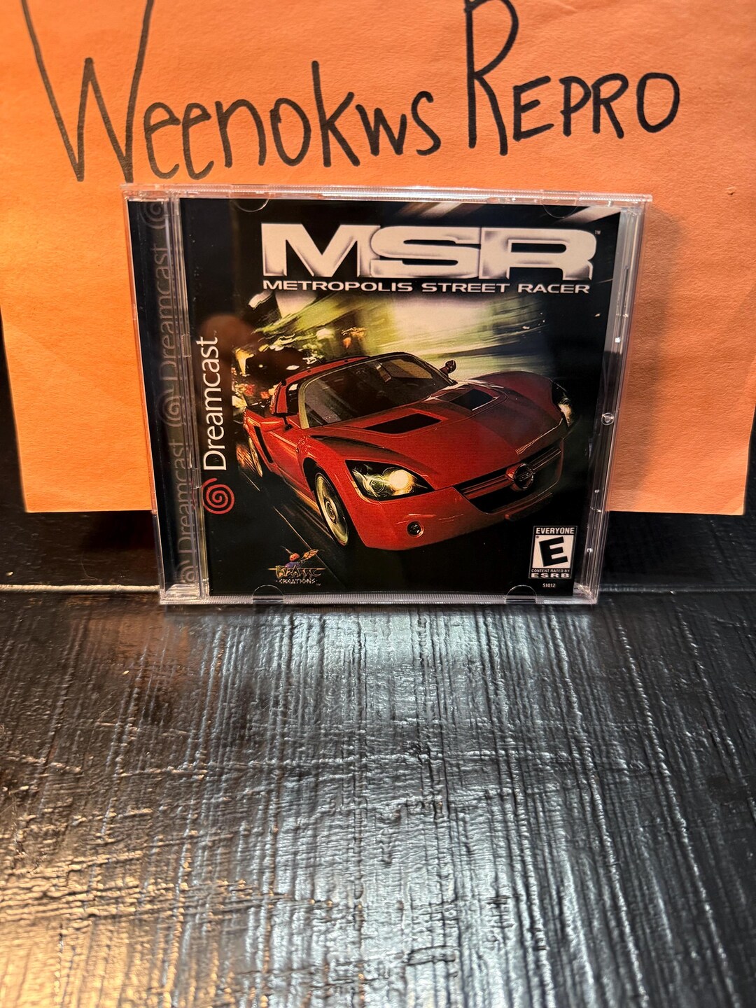 MSR Dreamcast 【北米版】　DCソフト　SEGA MSR Metropolis Street Racer REPRODUCTION CASE No Disc! Dreamcast