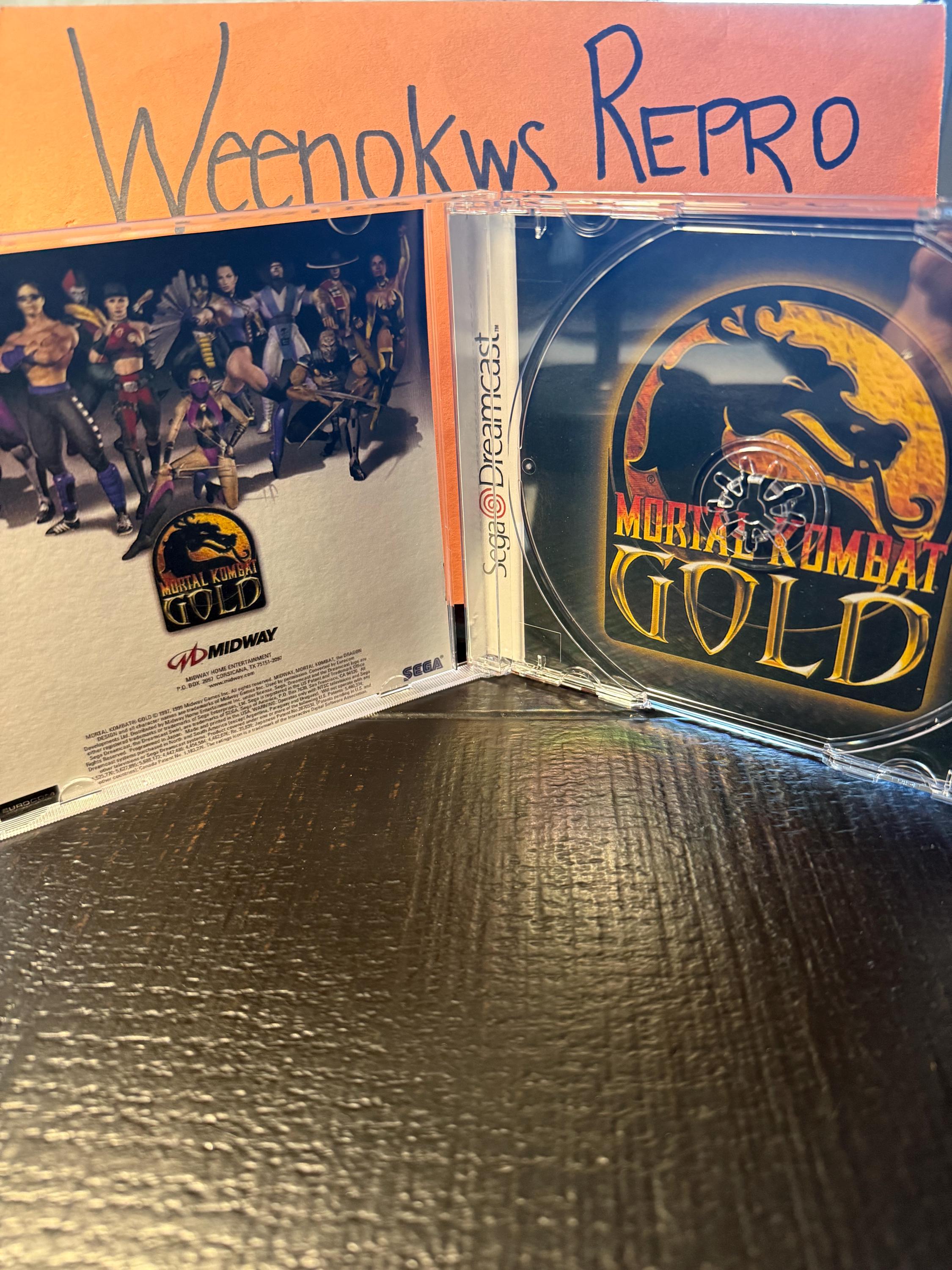 Mortal Kombat Gold REPRODUCTION Case No Game Dreamcast - Etsy