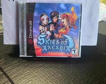 Skies of Arcadia REPRODUCTION CASE No Disc Dreamcast Double Disc Case