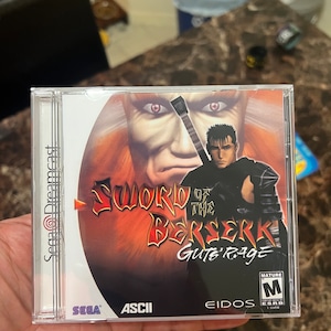 Sword of the Beserk Guts Rage REPRODUCTION CASE No Disc! Dreamcast