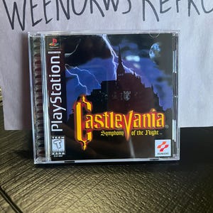 Castlevania Symphony of the Night REPRODUCTION CASE No Disc! Ps1