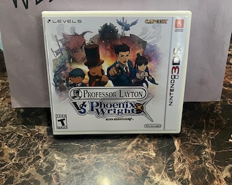 Professor Layton contro Phoenix Wright Ace Attorney CASO DI RIPRODUZIONE Nessun gioco! Nintendo 3ds