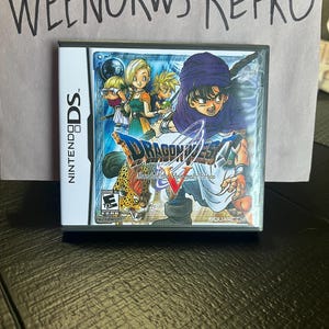 Dragon Quest V 5 REPRODUCTION CASE No Game! Nintendo Ds