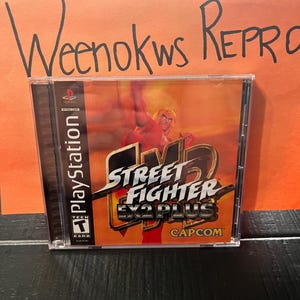 Street Fighter EX2 plus REPRODUCTION CASE No Disc! Ps1