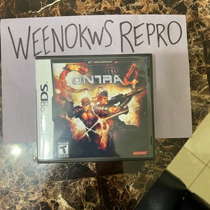 Contra 4 REPRODUCTION CASE No Game! Nintendo Ds