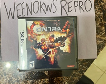 Contra 4 REPRODUCTION CASE No Game Nintendo Ds Etsy Canada