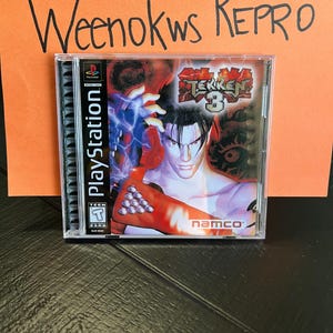 Tekken 3 REPRODUCTION CASE No Disc! Ps1