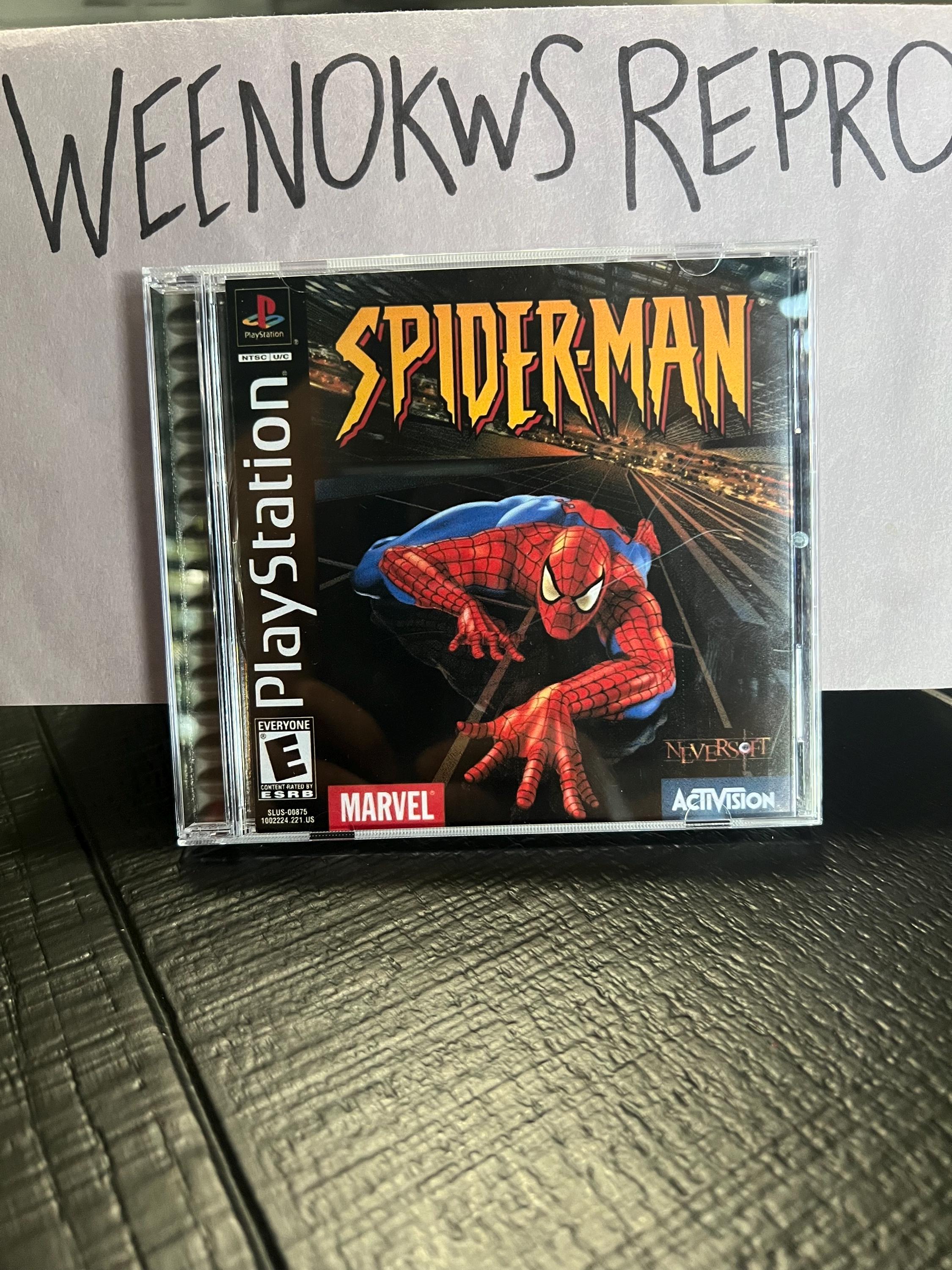 Spiderman REPRODUCTION CASE No Disc Ps1 - Etsy