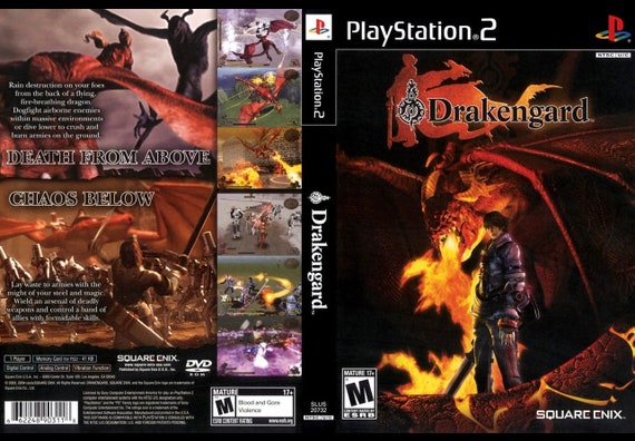 Drakengard 1 REPRODUCTION Art Only! No Disc No Case Ps2