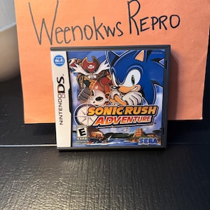 Sonic Rush Adventure REPRODUCTION CASE No Game! Nintendo DS