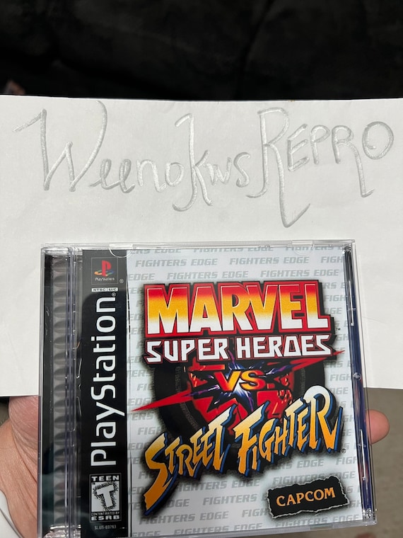 PS1 MARVEL SUPER Heroes vs Street Fighter EX Edition CAPCOM Playstation
