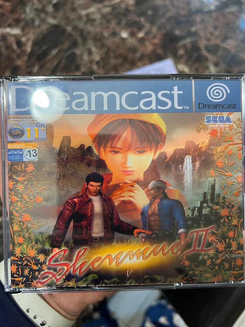 Shenmue 2 II Dreamcast REPRODUCTION CASE Only No Disc Multi Disc Thick Case image 7