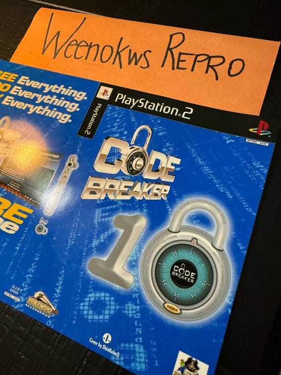 Code Breaker REPRODUCTION Art Only No Disc No Case Ps2 - Etsy