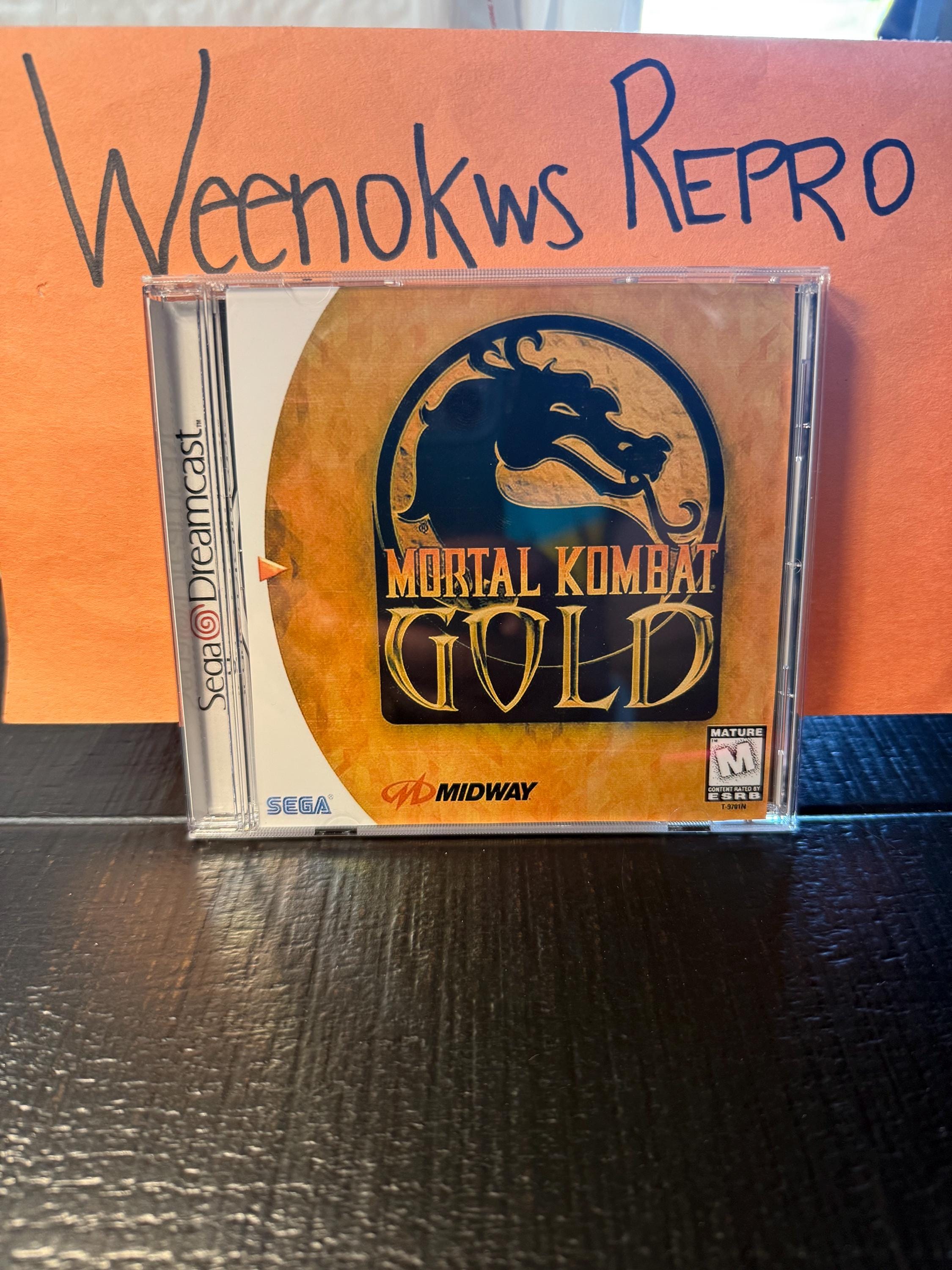 Mortal Kombat Gold REPRODUCTION Case No Game Dreamcast - Etsy