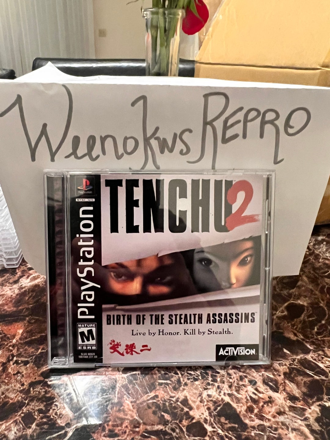 Tenchu 2 Birth of the Stealth Assassins REPRODUCTION CASE No Disc! Ps1 ...