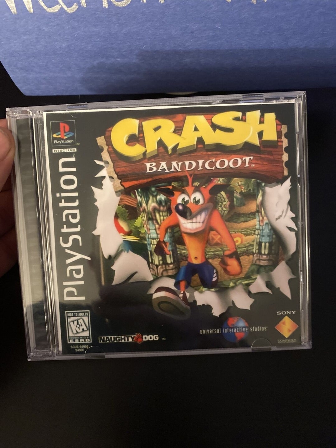 Crash Bandicoot 1 Reproduction Case No Disc Ps1 Etsy