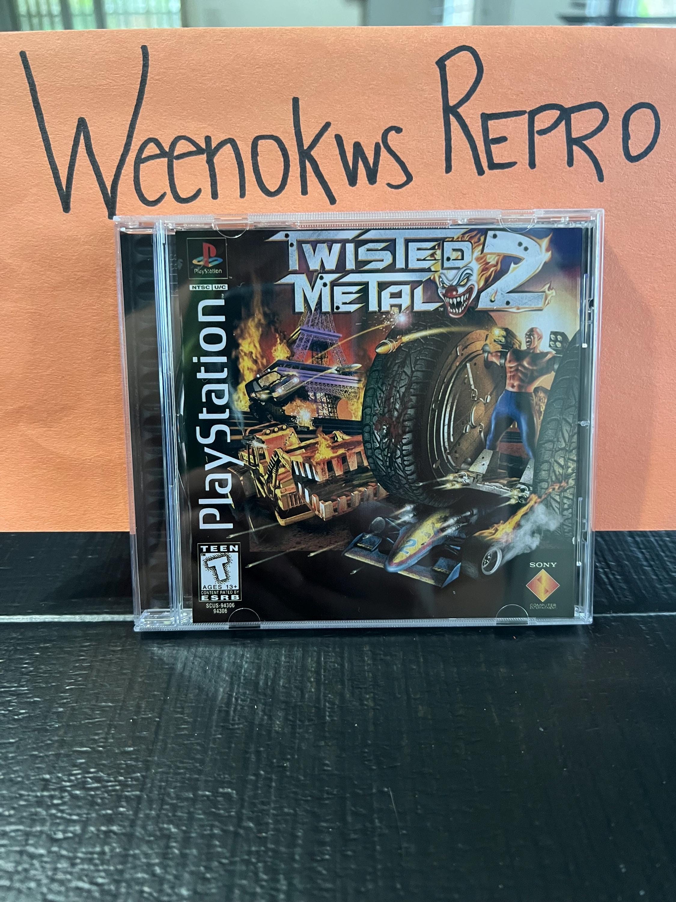 Twisted Metal 2 Ps1 REPRODUCTION CASE Only No Disc - Etsy