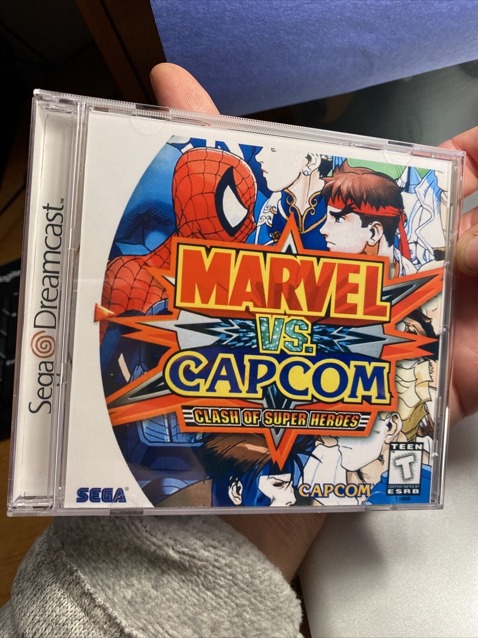 Marvel vs Capcom 1 & 2, plus VMU w/ ALL 56 Characters Complete Sega Dreamcast