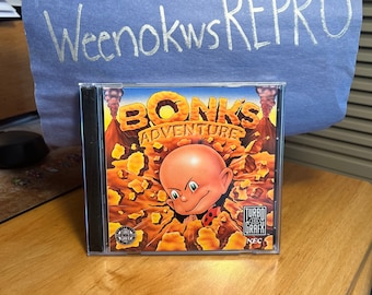 Bonks Adventure REPRODUCTION CASE No Game! Turbo Grafx