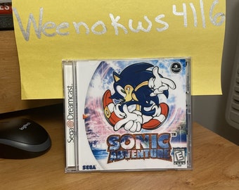 Sonic Adventure 1 Sega Dreamcast Reproduction Case and Artwork Only